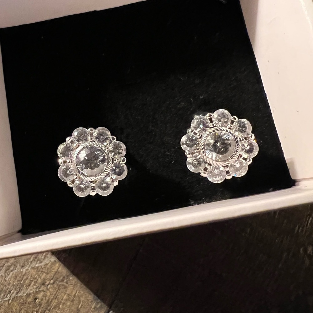 Judith Ripka Flower Earrings